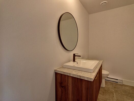 Ceci est une photo de la salle de bain, modèle Blü garage