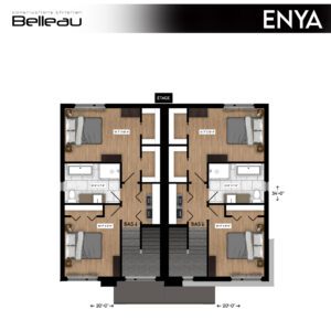 Ceci est le plan de l'étage, modèle Enya